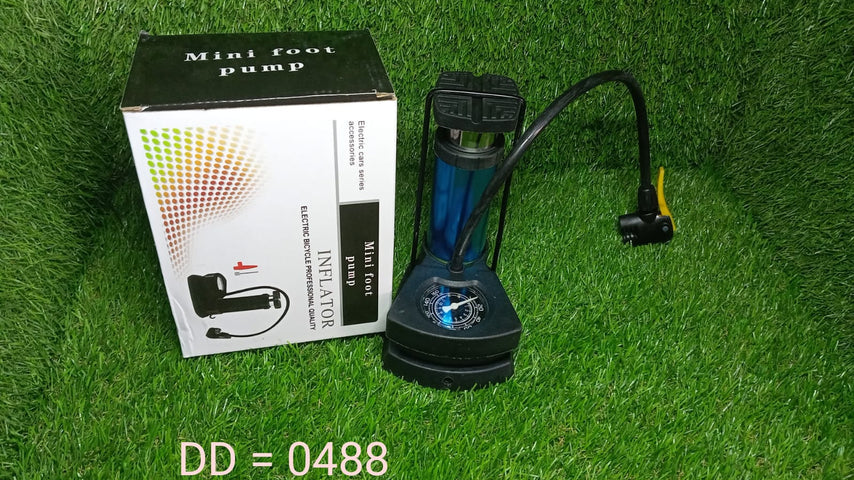 Mini foot pump - portable tyre inflator with gauge | velvet wheels