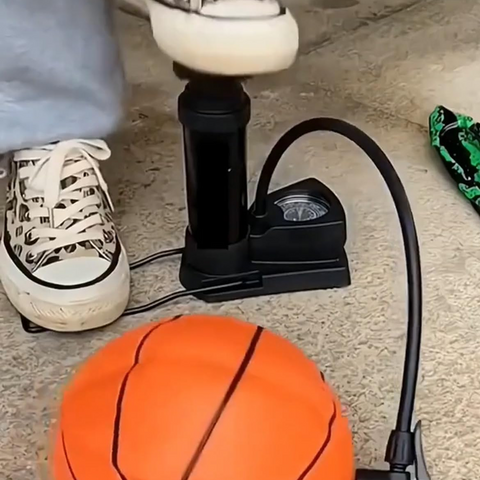 Mini foot pump - portable tyre inflator with gauge | velvet wheels